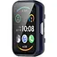 Чохол-накладка DK Пластик Gloss Скло Full Cover для Huawei Watch Fit / Fit SE (016318) (dark blue) - мініатюра 1