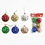 Набір ялинкових прикрас Кулі, 6 шт., 5 см - мініатюра 1