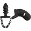 Пояс верности для мужчин Black Velvets Cock Cage With a Butt Plug 11.5 см черный - миниатюра 1