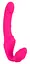 Страпон с вибрацией Vibrating Strapless Strap-On, 21,8 см (розовый) - миниатюра 3