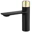 Смеситель для умывальника Rea Storm низкий black/gold REA-B9987 Черный - миниатюра 4