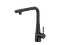 Смеситель для кухни Imex Split с подключением фильтрованной воды и выдвижным изливом черный матовый GOS005/NG Черный матовый - миниатюра 1