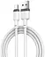 Кабель силиконовый Type-C - XO NB208 Liquid Silicone Data Cable 1 м белый гибкий - миниатюра 1