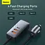 Адаптер автомобильный BASEUS Share Together PPS multi-port Fast charging car charger with cord |2USB/2Type-C, - мініатюра 5