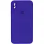 Чохол Epik Silicone Case Square Full Camera Protective AA для Apple iPhone XS Max 6.5 Фіолетовий/Ultra Violet - мініатюра 1