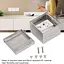 Утопленная невидимая напольная гнезетка, встроенная врез из нержавеющей стали европейский стандарт, плоская USB-разъем - миниатюра 6