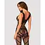 Сетчатый бодистокинг с вырезами и рисунком Obsessive Bodystocking G328 S/M/L, черный - миниатюра 2