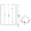 Душевая кабина Eger Stefani 100x100 на низком поддоне 599-535-100, прозрачный, хром - миниатюра 3