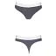 Спортивные трусики-стринги Passion PS007 Panties dark grey L - миниатюра 2
