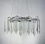 Роскошная люстра в хроме со стеклянными подвесами Ст. MD 9006 CH | Line F - миниатюра 2