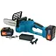 Аккумуляторная цепная пила Domotec Chain Saw 12″ 24V зарядное устройство + 2 аккумулятора - миниатюра 1