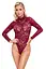 Боди Cottelli Collection Lace S бордовый - миниатюра 2