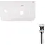 Умивальник Qtap Tern підвісний прямокутний ліва 450x260x155 мм White + донний клапан PU02O, Білий - мініатюра 1