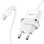Сетевое зарядное устройство Hoco N1, 12W 2.4 A с USB-разъемом и кабелем Type-C в комплекте белый - миниатюра 2