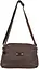 Женская кожаная сумка Borsacomoda на плечо коричневая sum0028719 - миниатюра 2