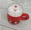 Чашка новогодняя Olens 8030-299-2 Снежный праздник с крышкой керамика 360 мл Красная - миниатюра 4