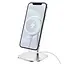 Заряджання бездротове металеве HOCO CW32 Happiness magnetic desktop wireless charger 15W біле - мініатюра 4
