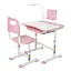 Дитяча парта M 4428-8-2 рожева зі стільчиком - мініатюра 1