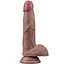 Фалоімітатор Dual Layered Silicone Cock 7" 18 см (коричневий) - мініатюра 1