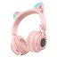 Наушники Borofone BO18 Cat Ear Pink - миниатюра 1