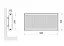 Радіатор сталевий Thermo Alliance IMAS 22 тип 300x600 мм бічне підключення (TAI22300600K) - мініатюра 2