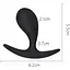 Анальний силіконовий плаг XESE AP20 (розмір S), Чорний - мініатюра 3