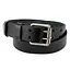 Ремінь чоловічий шкіряний чорний з двома язичками JK-4075 (125 см) - мініатюра 1
