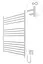 Электрический полотенцесушитель HF Greenwich 770x530 white matte 6.1.0302.06.WM, Белый матовый, универсальное (коннектор), Электронный - миниатюра 1