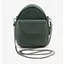 Шкіряна жіноча міні-сумка Kroha зелена vintage - мініатюра 1
