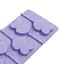Силиконовая форма для леденцов и конфет на палочке "Сердечки", Kitchen Master Сиреневый 87407 - миниатюра 4