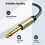 Аудіокабель UGREEN 3.5mm TRS to Dual 6.35mm TS Audio Cable 1m (Gray) - мініатюра 5