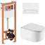 Набір Q-tap Nest 4 в 1 підвісний унітаз Taurus Ultra Quiet 490x360x380 + комплект інсталяції QT2433084EUQW46149 - мініатюра 1
