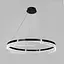 Черная подвесная люстра с кольцевым дизайном Ø 80 см Ст. MJ301-800 BK | Line F - миниатюра 2