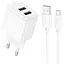 МЗП Hoco CS51A Surplus (2USB-A) + кабель USB to MicroUSB White - мініатюра 1