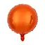 Куля повітряна фольгована (55 см) Кругла помаранчева - мініатюра 1