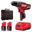 Шуруповерт-дрель аккумуляторный Milwaukee M12 BPD-202C 12В 2х2 А/ч 30 Нм 0·1500 об/мин ЗП C12C жилет кейс 1.2 кг - мініатюра 6