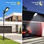 LED вуличний автономний світильник на сонячних батареях з датчиком руху вологостійкий для двору та вулиць - мініатюра 5