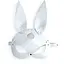 Шкіряна маска зайчика Art of Sex - Bunny mask, колір Білий - мініатюра 3