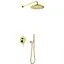 Душова система Kohlman Axel 30 gold + BOX прихованого монтажу QW210AGDR30, Золотий - мініатюра 1