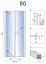 Душевые двери Rea Western N2 80 REA-K9992, прозрачный, хром - миниатюра 6
