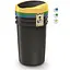 Баки для сортировки мусора Prosperplast Keden Compacta R комплект 3x40 л черный, крышка синяя, зеленая, желтая - миниатюра 3