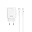 Мережевий зарядний пристрій XO CE25 PD25W USB-C Fast Charger Type-C cable Білий - мініатюра 5