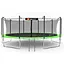 Батут Hop-Sport 16ft (488см) зелений із внутрішньою сіткою - мініатюра 4