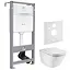 Комплект инсталляция 4 в 1 Volle Master Evo 212010 + унитаз Roca Gap Clean Rim A34H47C000 с сидением Soft Close, Белый - миниатюра 1