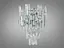 Класичне бра з кришталю на 2 лампи, колір хром - мініатюра 1