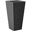 Горщик для квітів Form-Plastic Sahara slim квадро-40 77.5 л антрацит (3970-014) - мініатюра 1