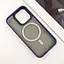 Чохол TPU+PC Blueo Skin Friendly Frosted with MagSafe для Apple iPhone 15 Pro 6.1 Синій - мініатюра 6