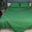 Літній постільний комплект MirSon №2924 Сolor Fun Line Stripe Emerald Бавовна 2х143х210 см смарагдовий (2200010959949) - мініатюра 1