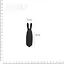 Вибропуля Adrien Lastic Pocket Vibe Rabbit Black со стимулирующими ушками - миниатюра 2
