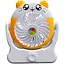 Дитячий настільний USB-вентилятор Mini Fan на акумуляторі жовтий (2628-G4) - мініатюра 1